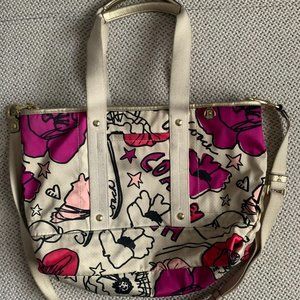 COACH Kyra Floral Poppy Shoulder Tote or Crossbody
